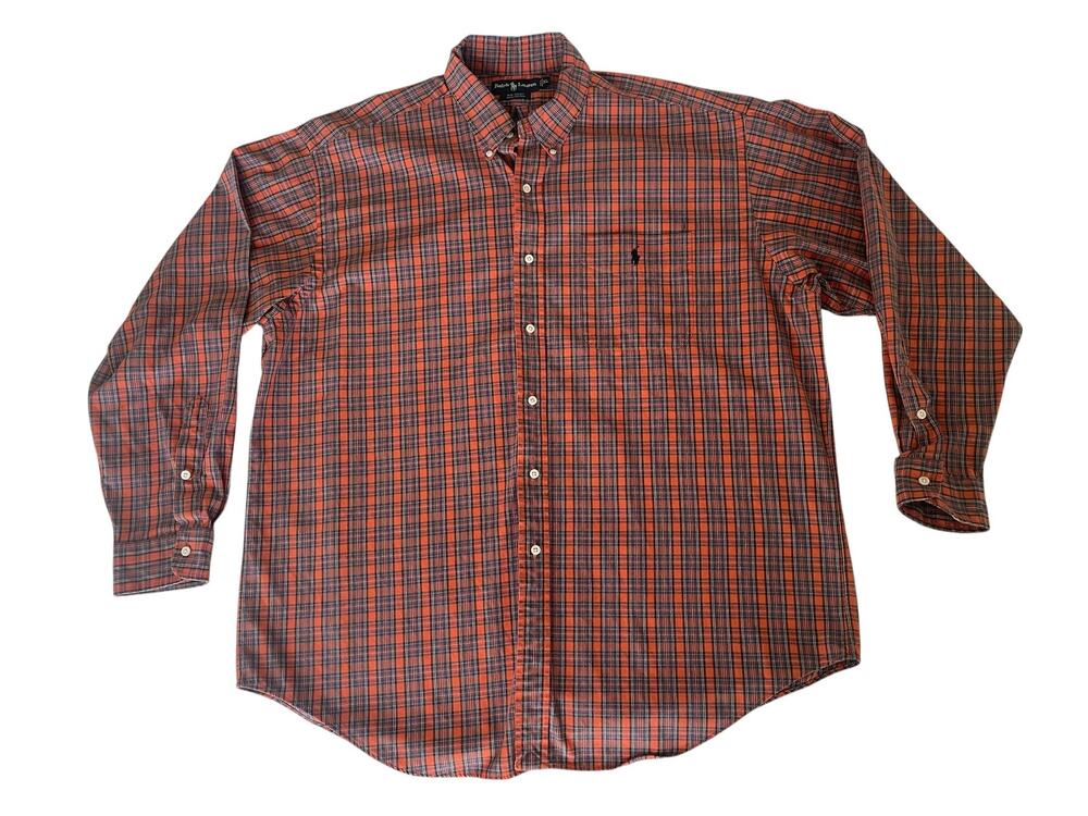Vintage Ralph Lauren 'Big Shirt' XL Plaid Flannel Button Down